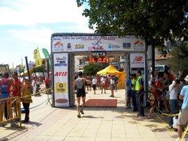 The seafront is used for many sporting events - here is the 2008 Triathalon - Copa de España