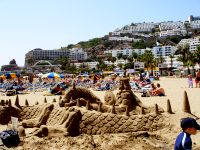 The sandy beach of Puerto Rico is a great place for the family and sunbathing